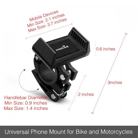Phone Bike Mount and Motorcycle Cell Phone Holder 2nd Generation For iPhone X XS 8 7 7s 6 6s 5 5s Plus Samsung Galaxy S10 S9 S8 S7 Note any Smartphone GPS Mountain Road Bicycle Handlebar Cradle
