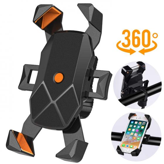 One Hand Operate Bike Phone Mount