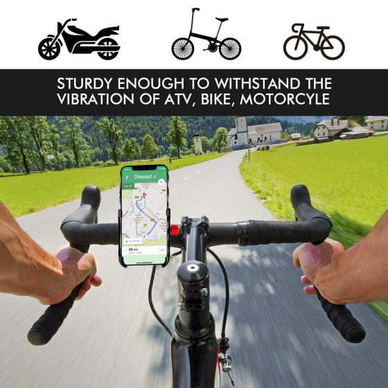 Metal bike phone mount