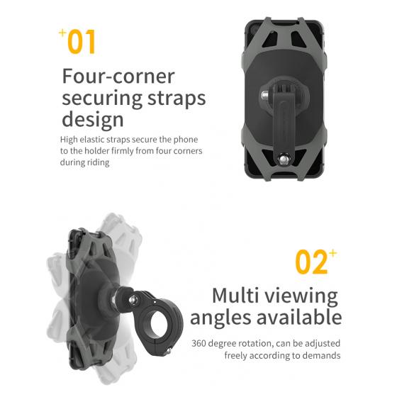 Rubber Clamp Bike Phone Mount